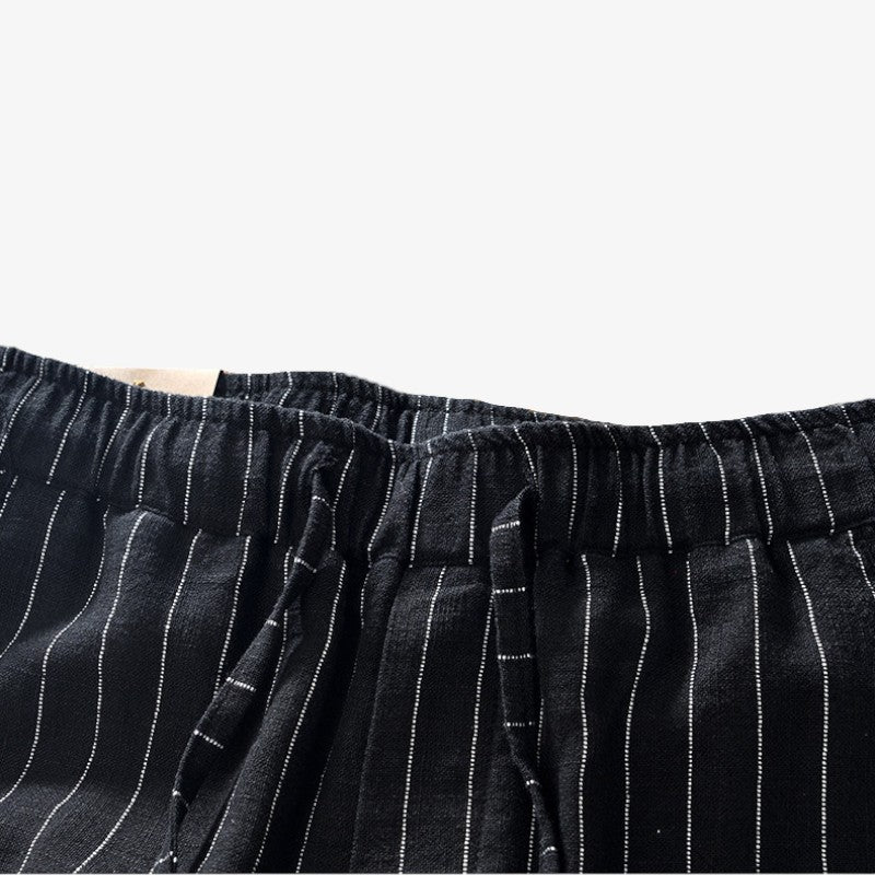 Striped Drawstring Shorts