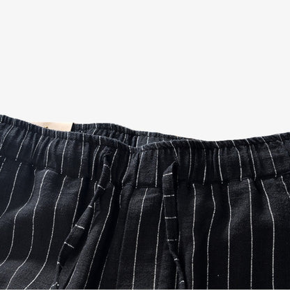 Striped Drawstring Shorts