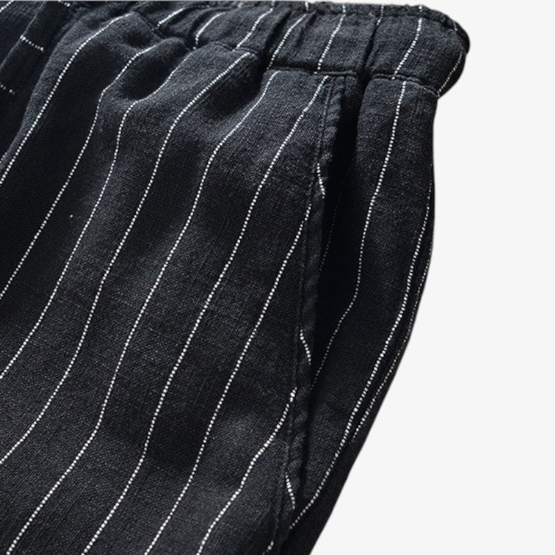 Striped Drawstring Shorts