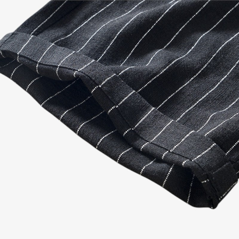 Striped Drawstring Shorts