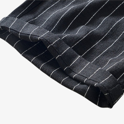 Striped Drawstring Shorts