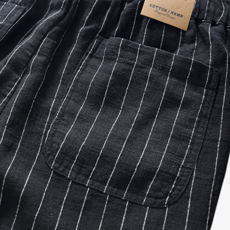 Striped Drawstring Shorts