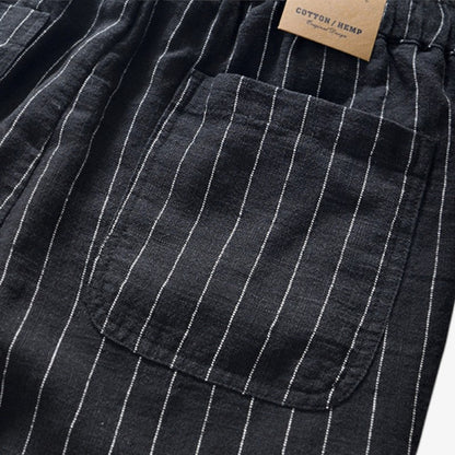 Striped Drawstring Shorts