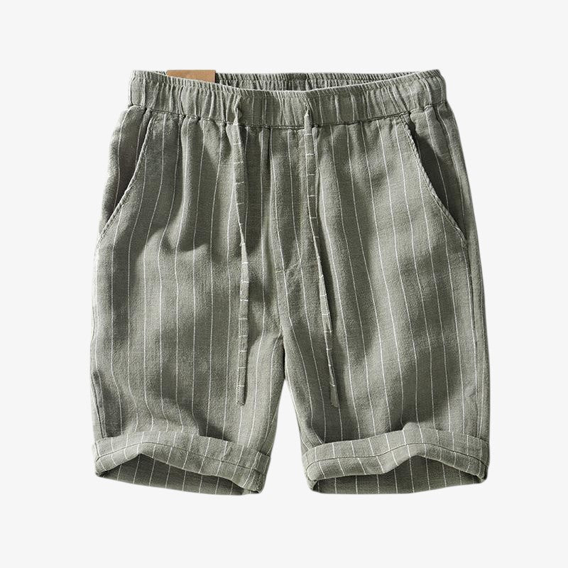 Striped Drawstring Shorts